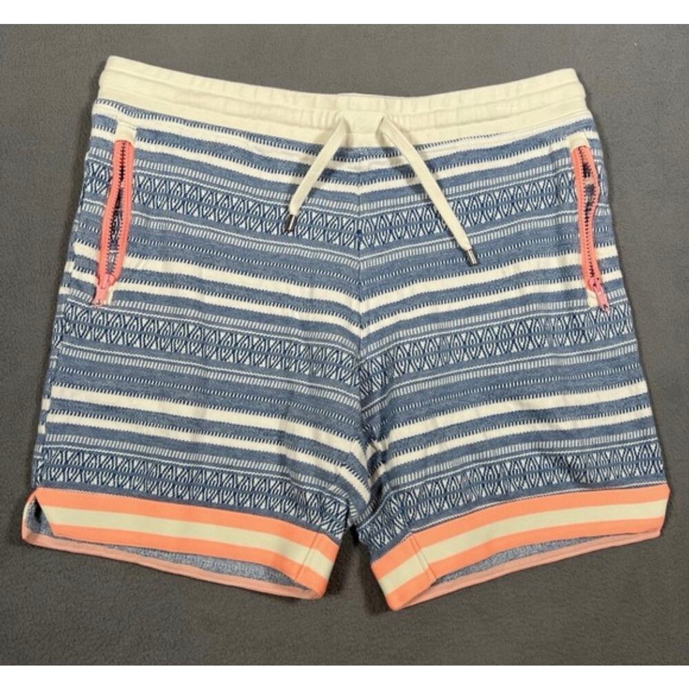 Chubbies Rare Men's 7" Loungewear Terry Cloth Shorts Blue and White Striped- XL